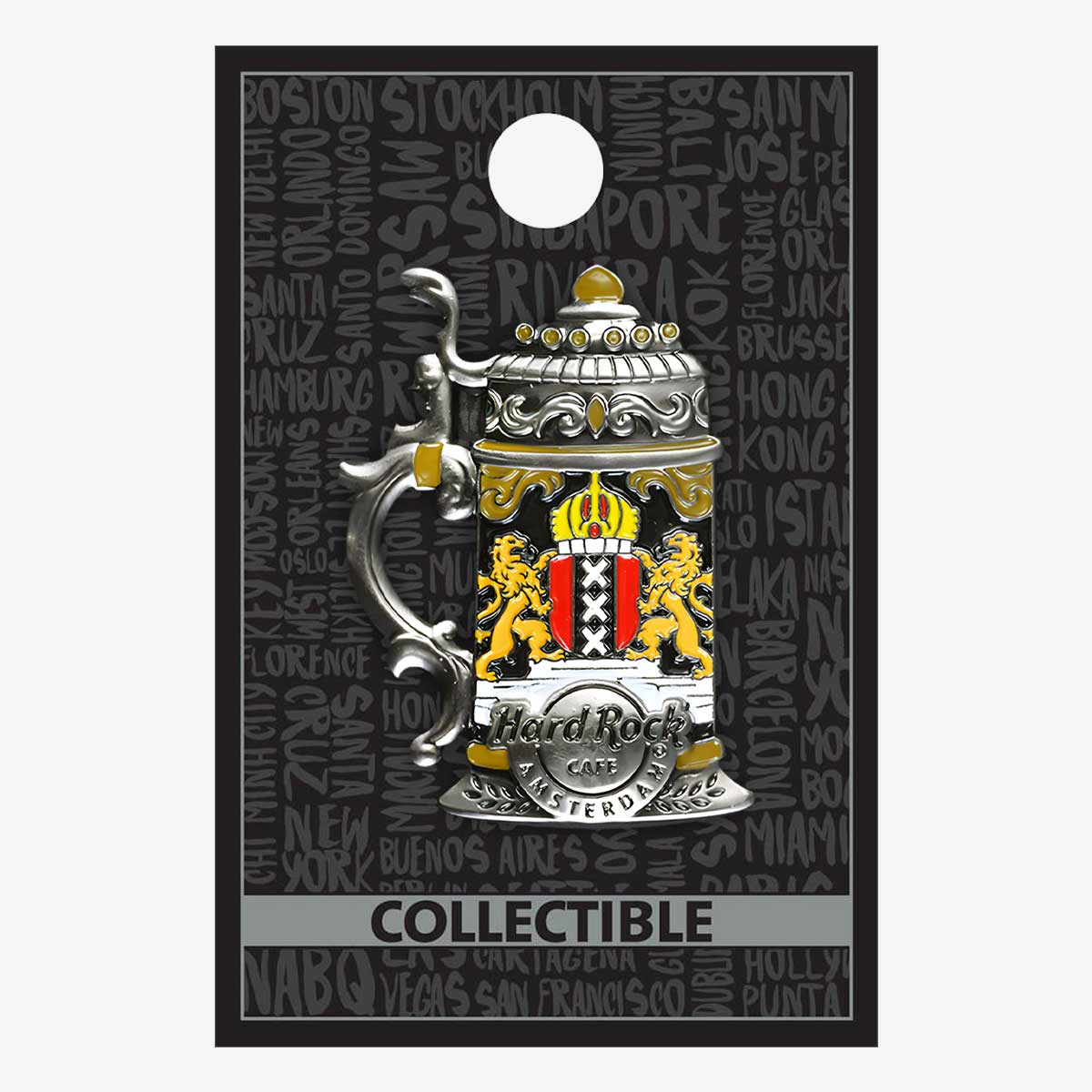 Amsterdam 3D Beer Stein Pin image number 2