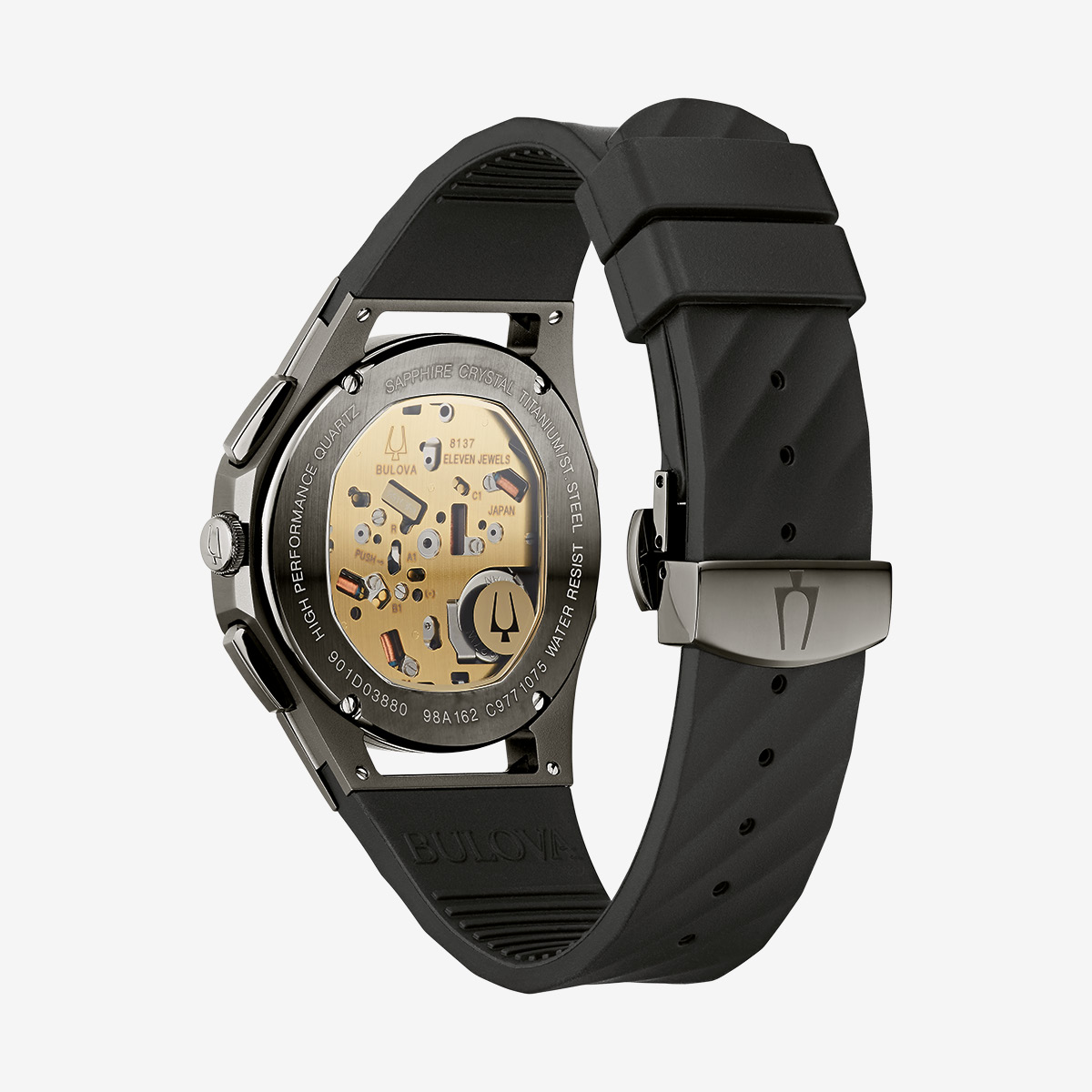 Bulova Mens CURV Titanium Chronograph 98A162 image number 2