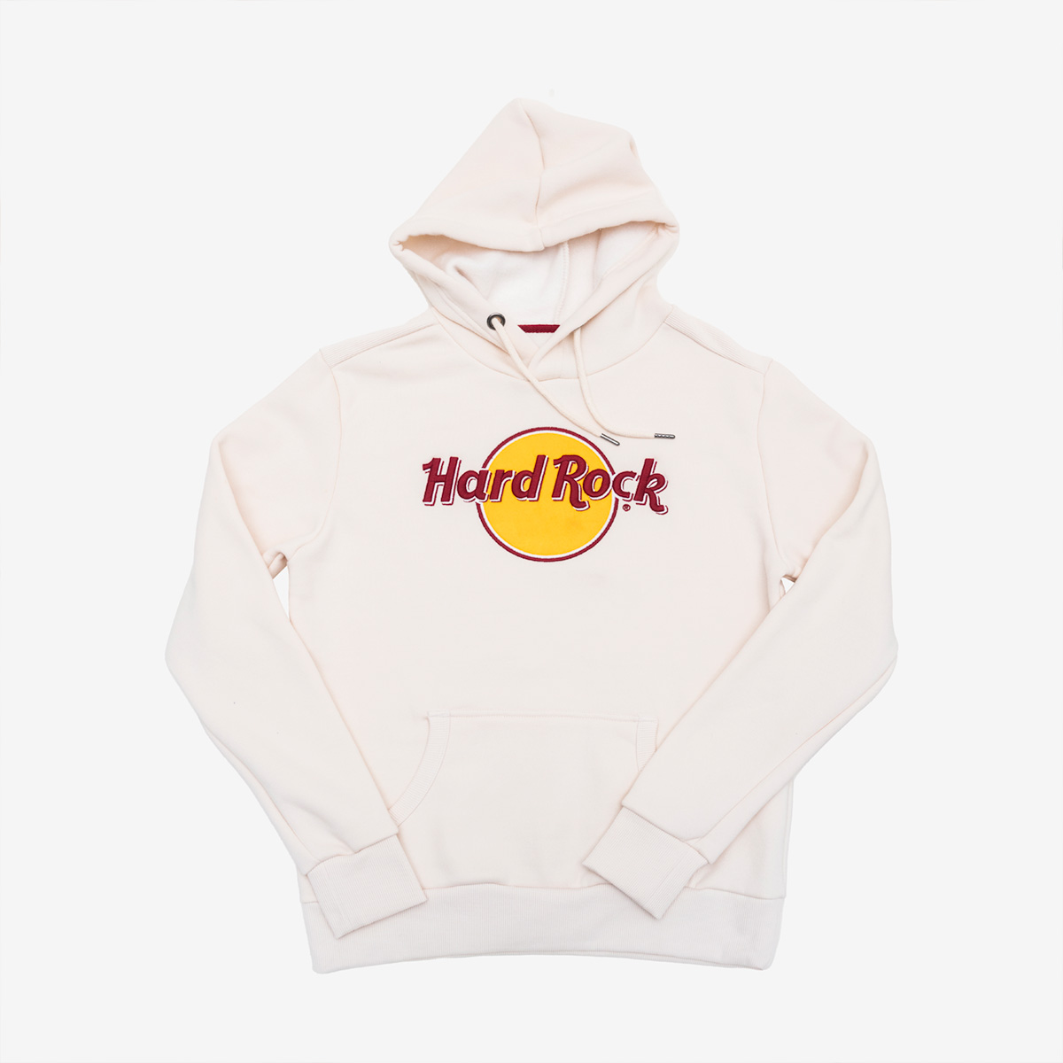 Raised Embroidery Classic Logo Hoodie in Cream image number 1