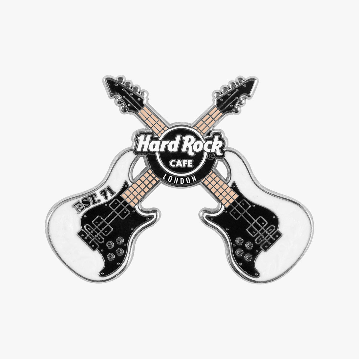 Collectible Marble Cross Guitars Pin image number 2
