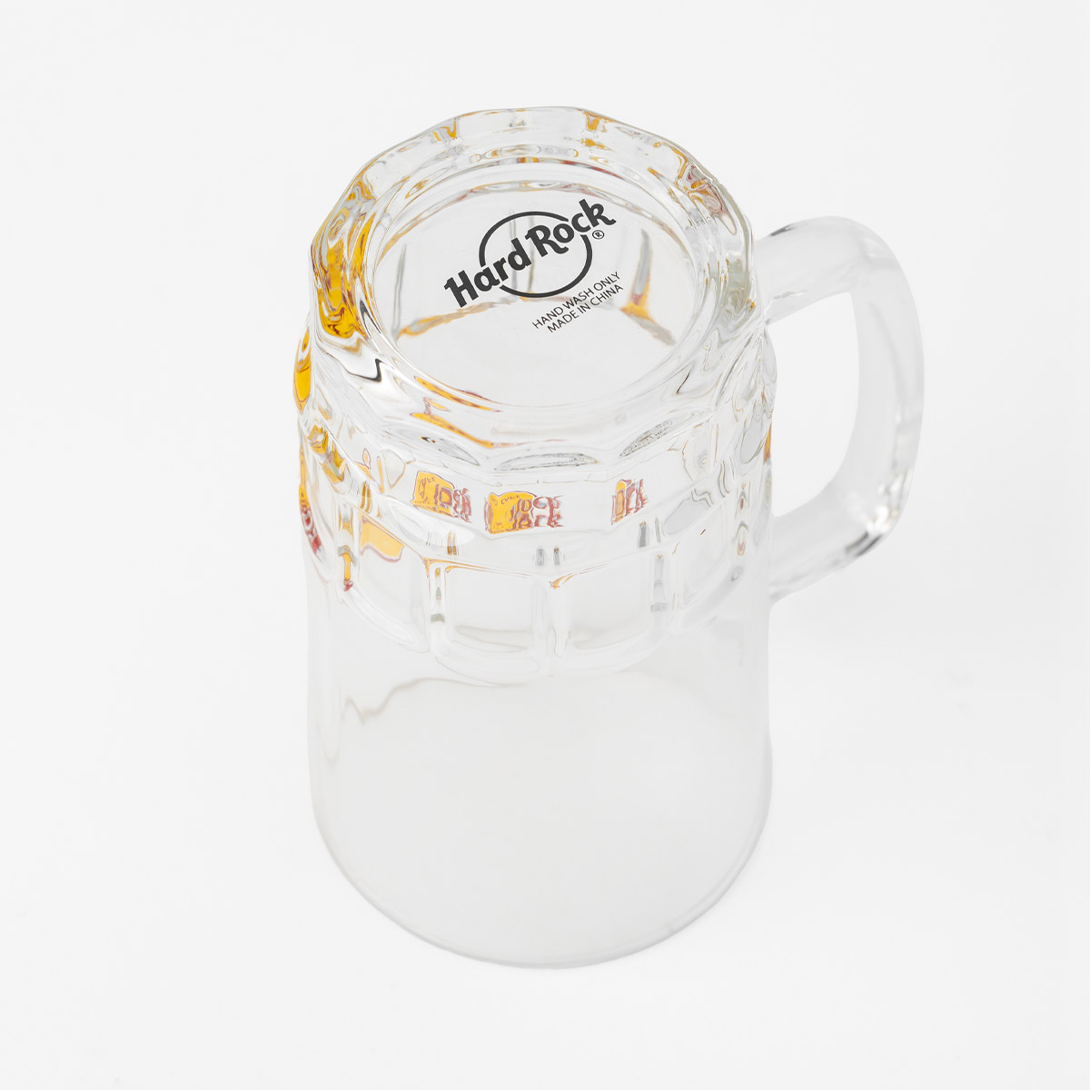 Cafe Logo Glass Pint Stein with Handle image number 3