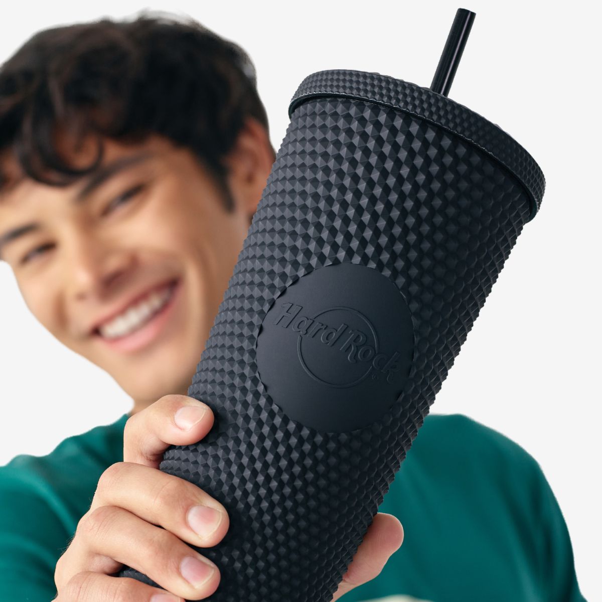 Pop of Color Tumbler with Straw in Black 24oz image number 2