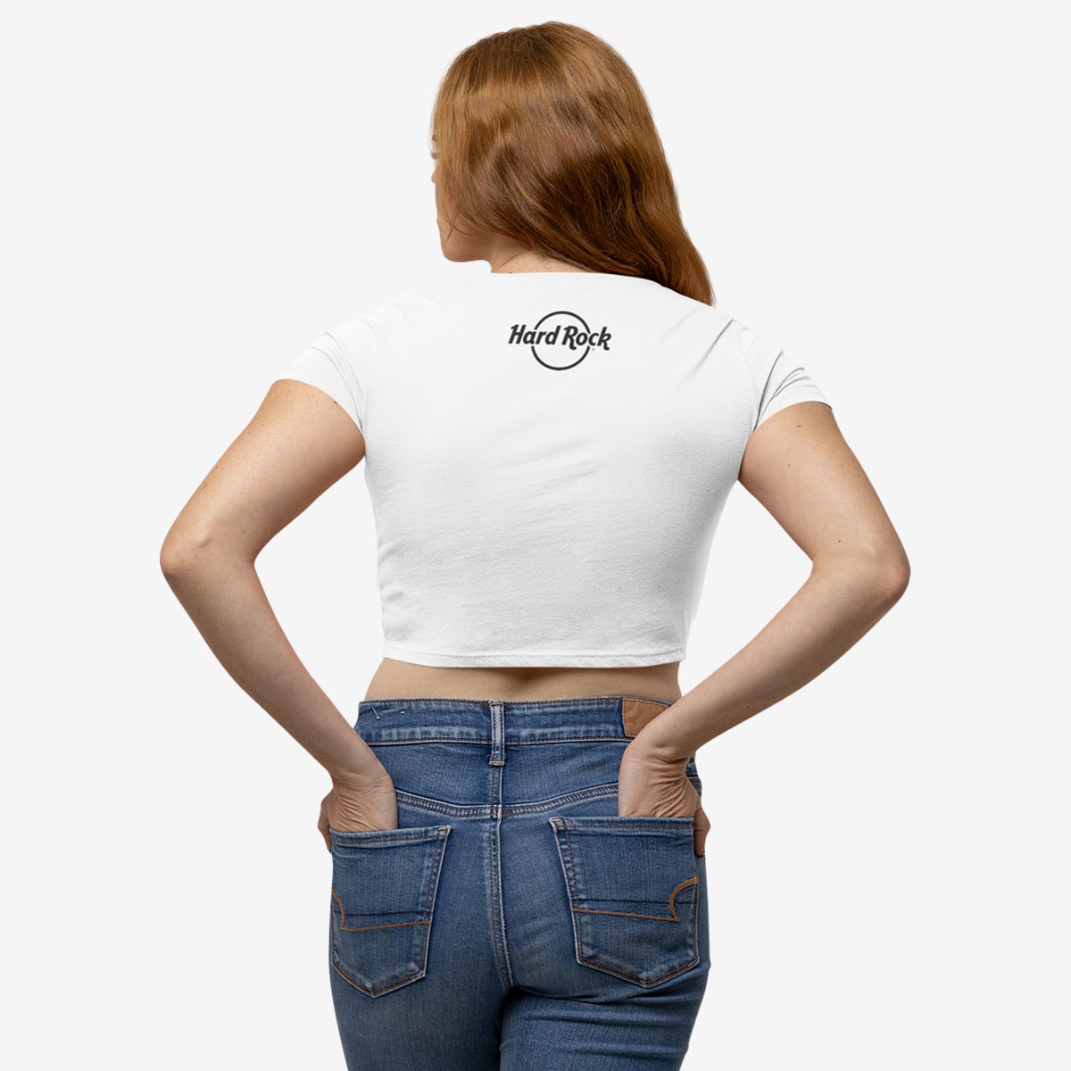 Pride Guitars Cropped Tee in White image number 2