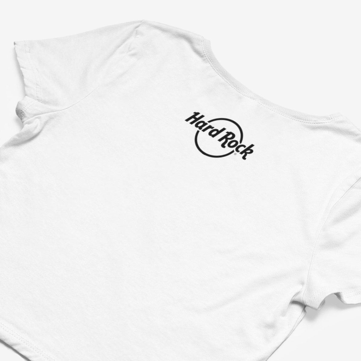 Pride Guitars Cropped Tee in White image number 4