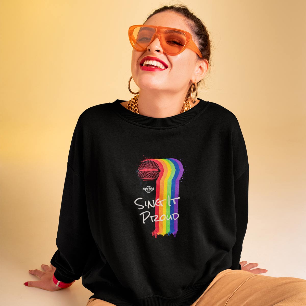 Sing It Proud Proud Pullover Fleece in Black image number 4