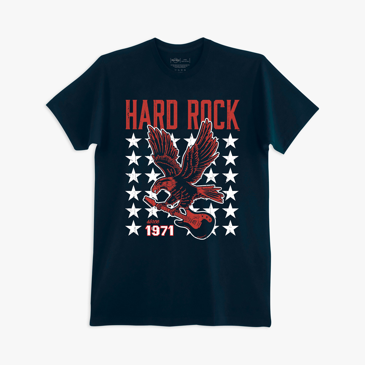 Americana Eagle Guitar Tee in Navy image number 2