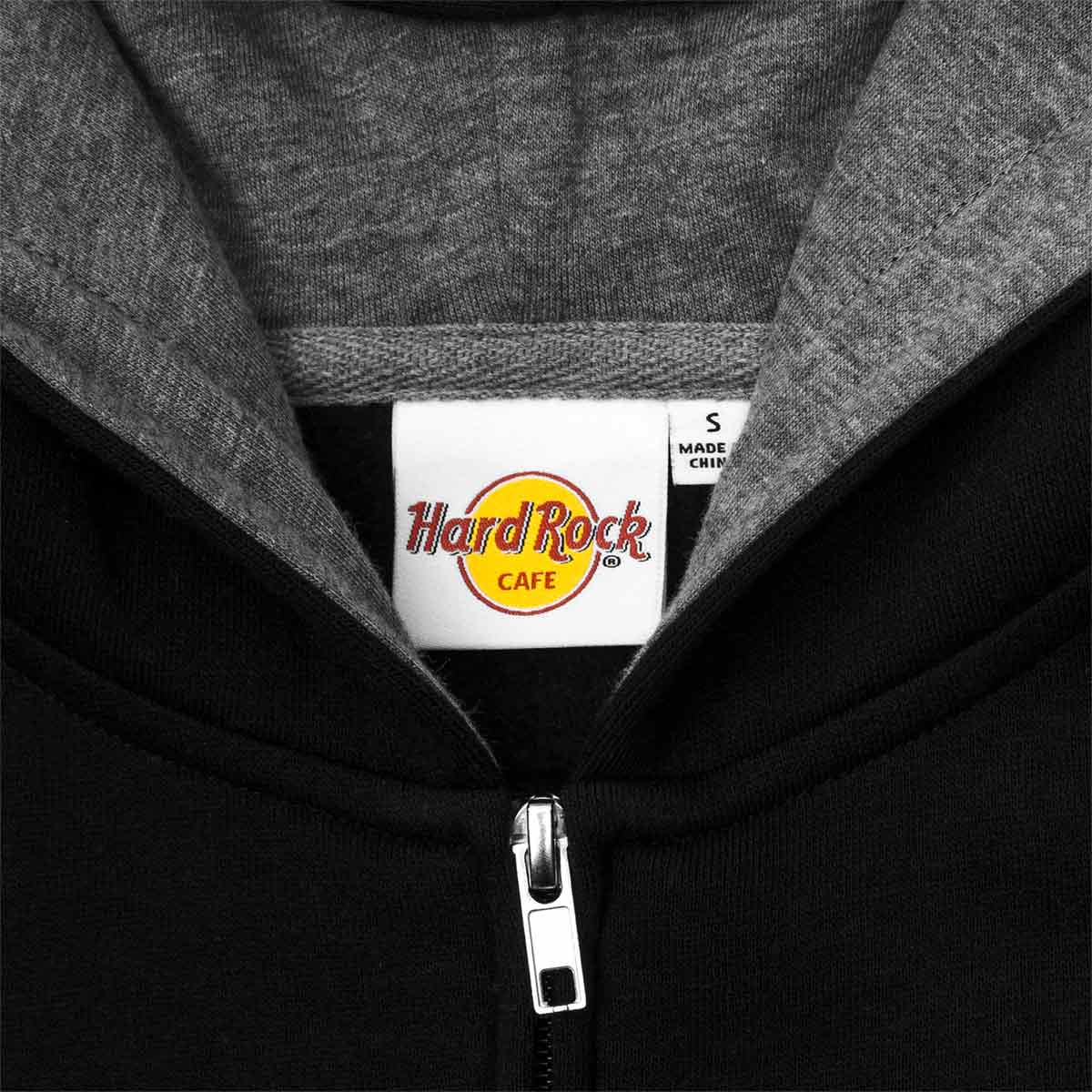 Rock Kids Born To Rock Zip Up Hoodie in Black image number 5