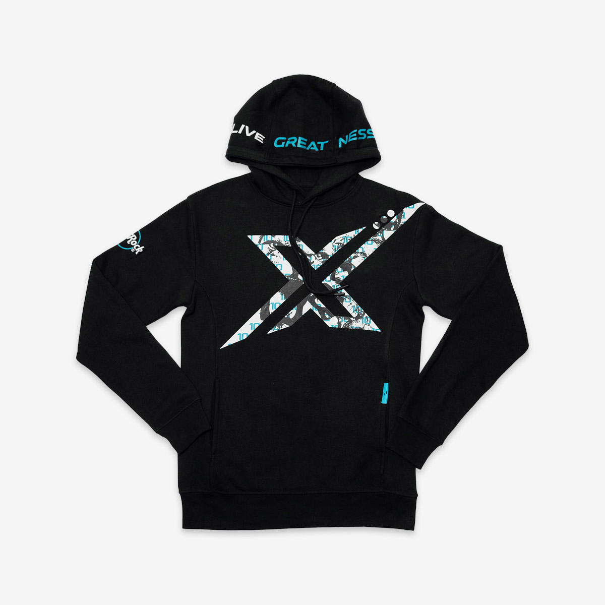 Messi x Hard Rock Hoodie in Black image number 2