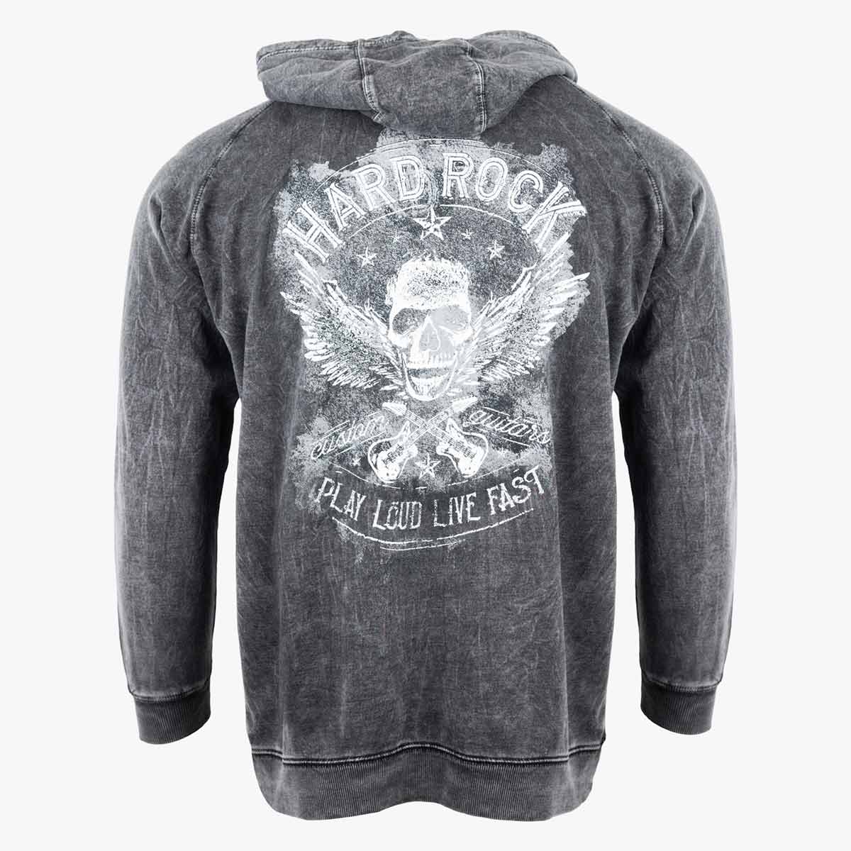 Guitar Company Pullover with Skull Design in Vintage Black image number 2