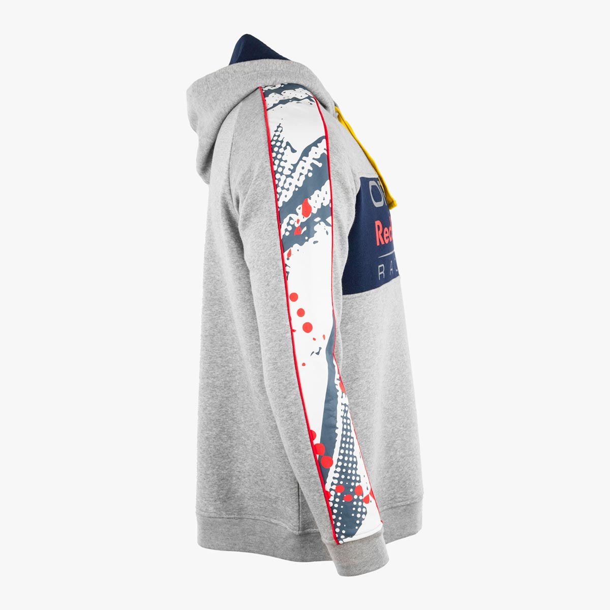 Oracle Red Bull Racing Hoodie in Grey with Sleeve Print Piping image number 4