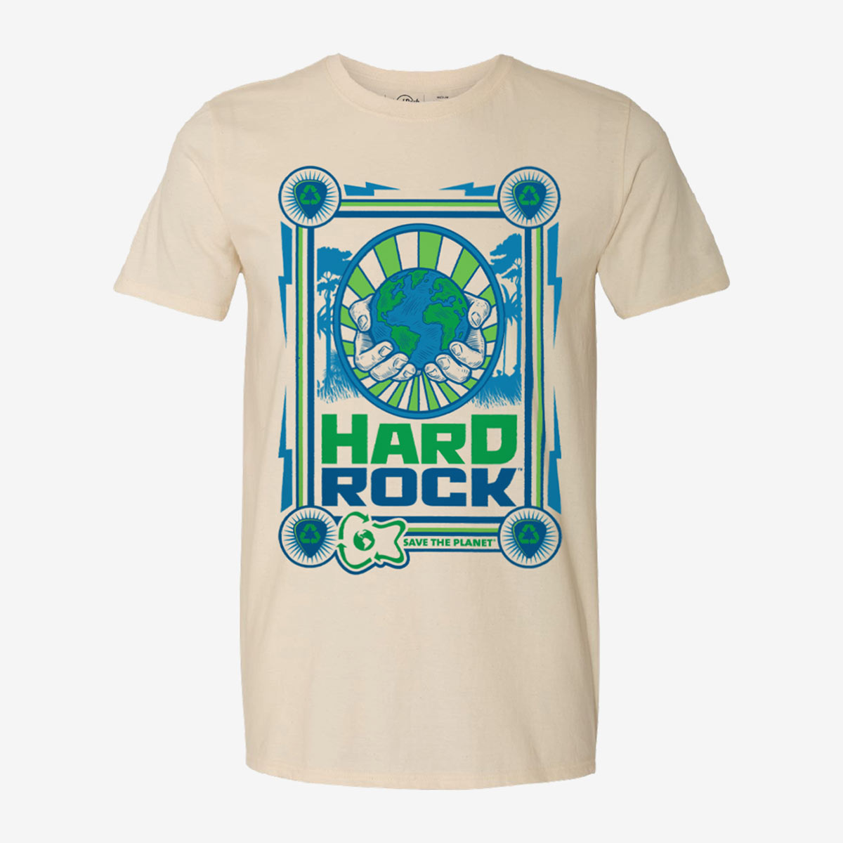 Save the Planet Adult Fit Tee in Natural image number 2