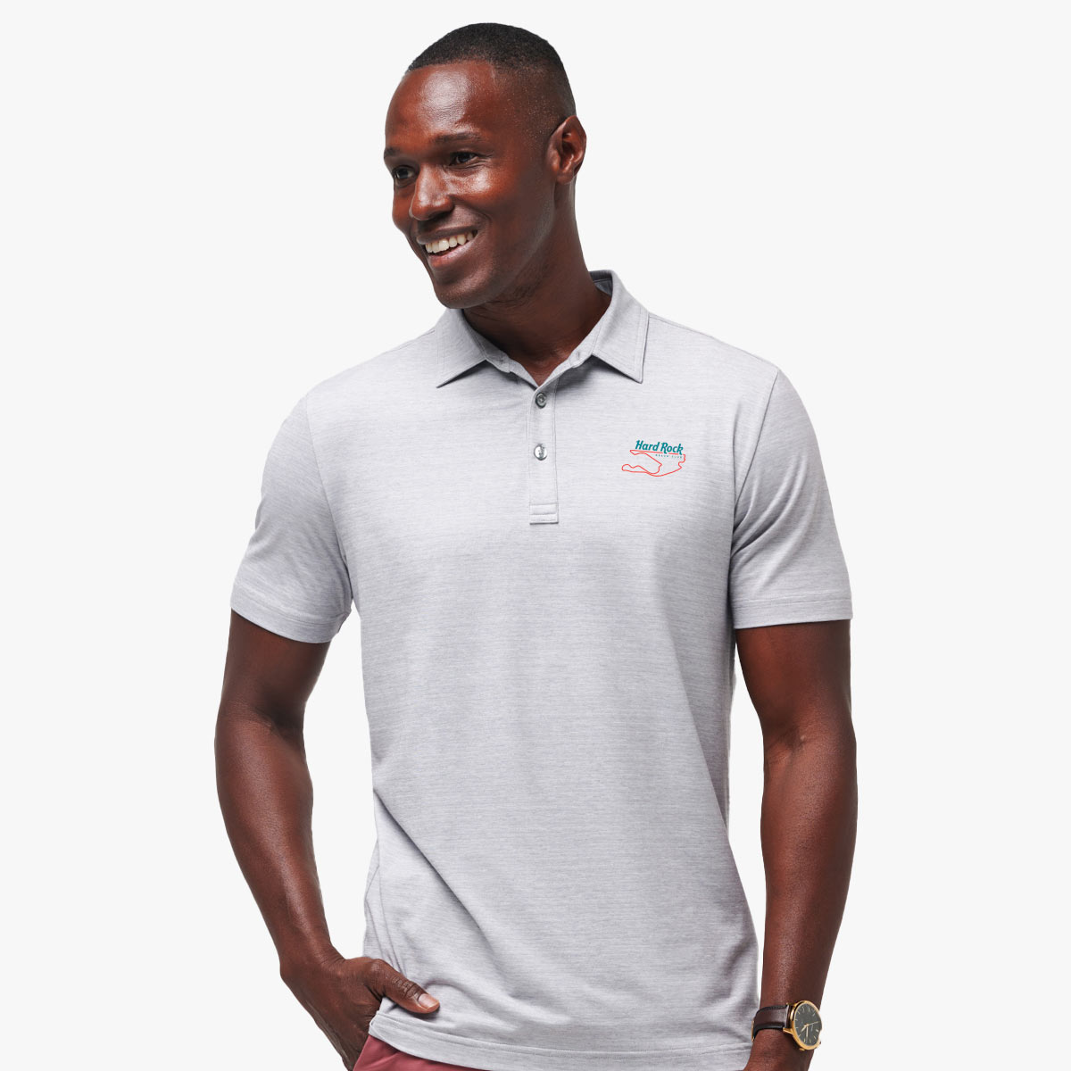 Oracle Red Bull Racing Heather Polo in Microchip image number 1