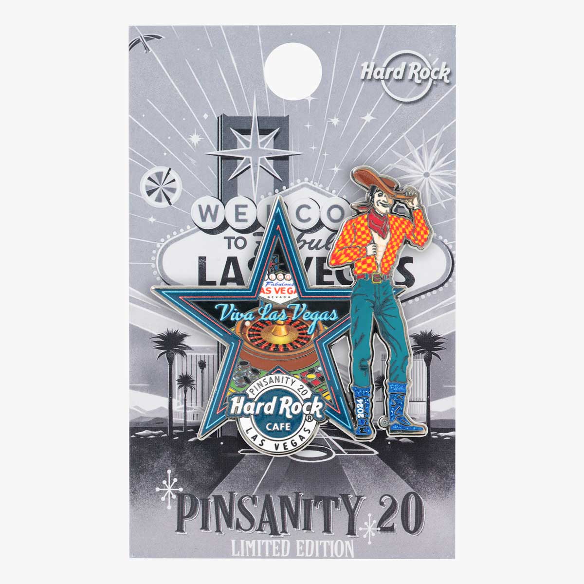 Pinsanity 20 Anniv Pin Cowboy Las Vegas image number 1