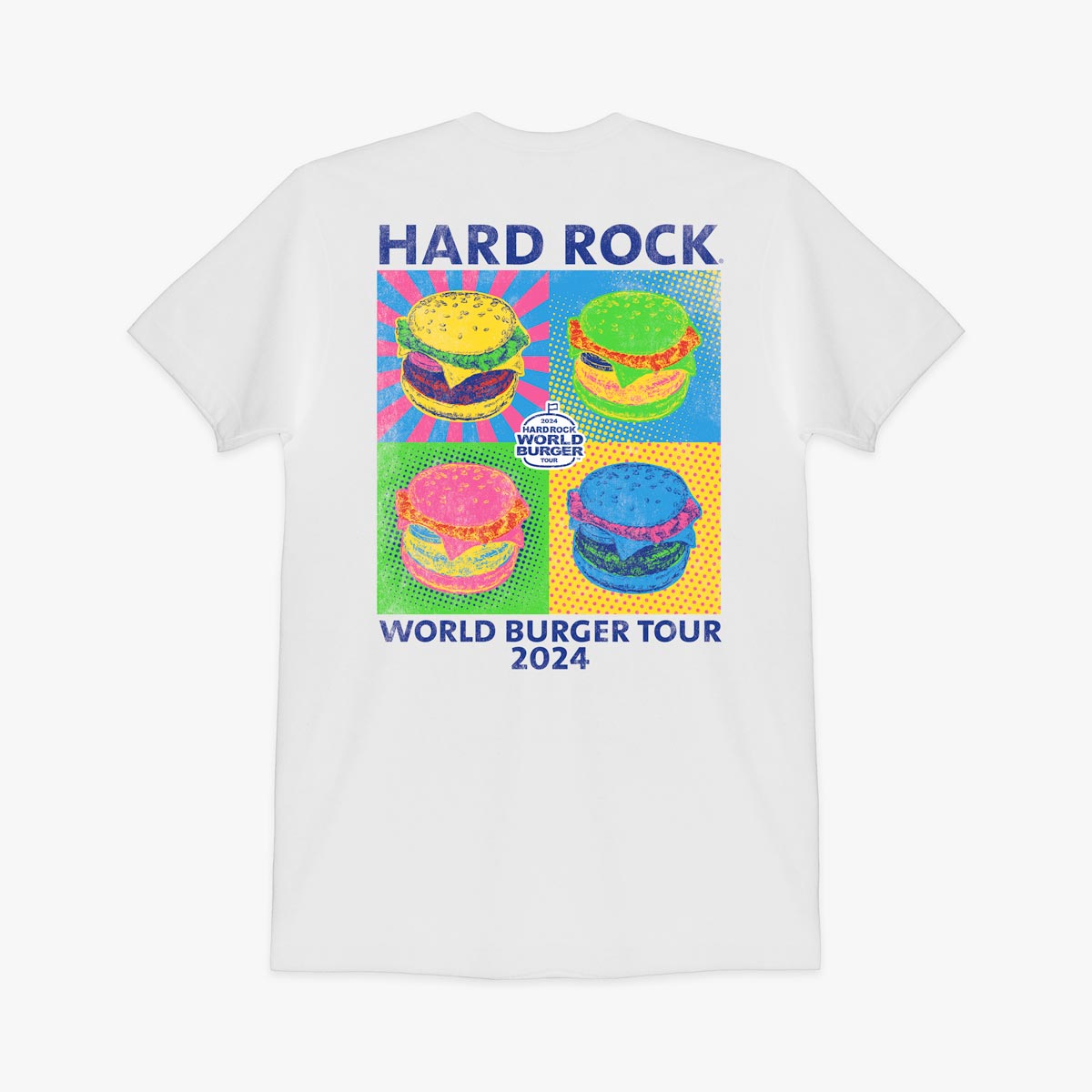 World Burger Tour 2024 Pop Art Tee in White image number 2