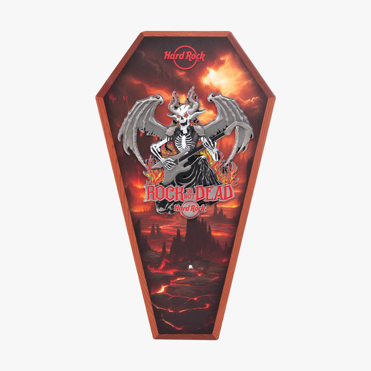 Online Exclusive Jumbo Rock Is Not Dead Pin image number 1