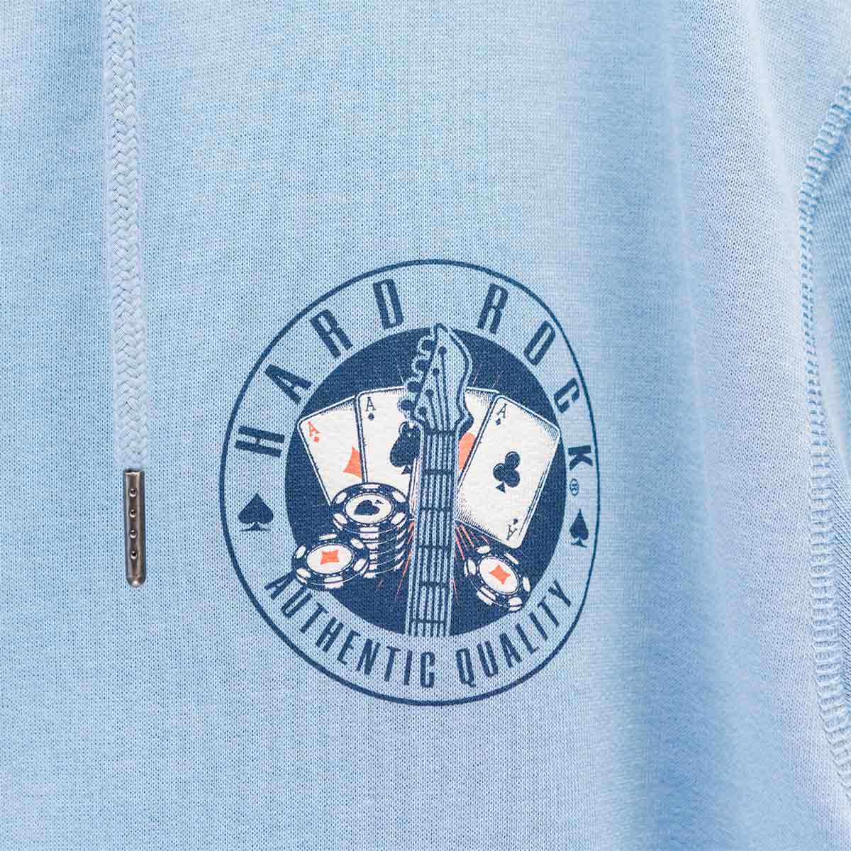 Casino Vintage Blue Zip Hoodie image number 4