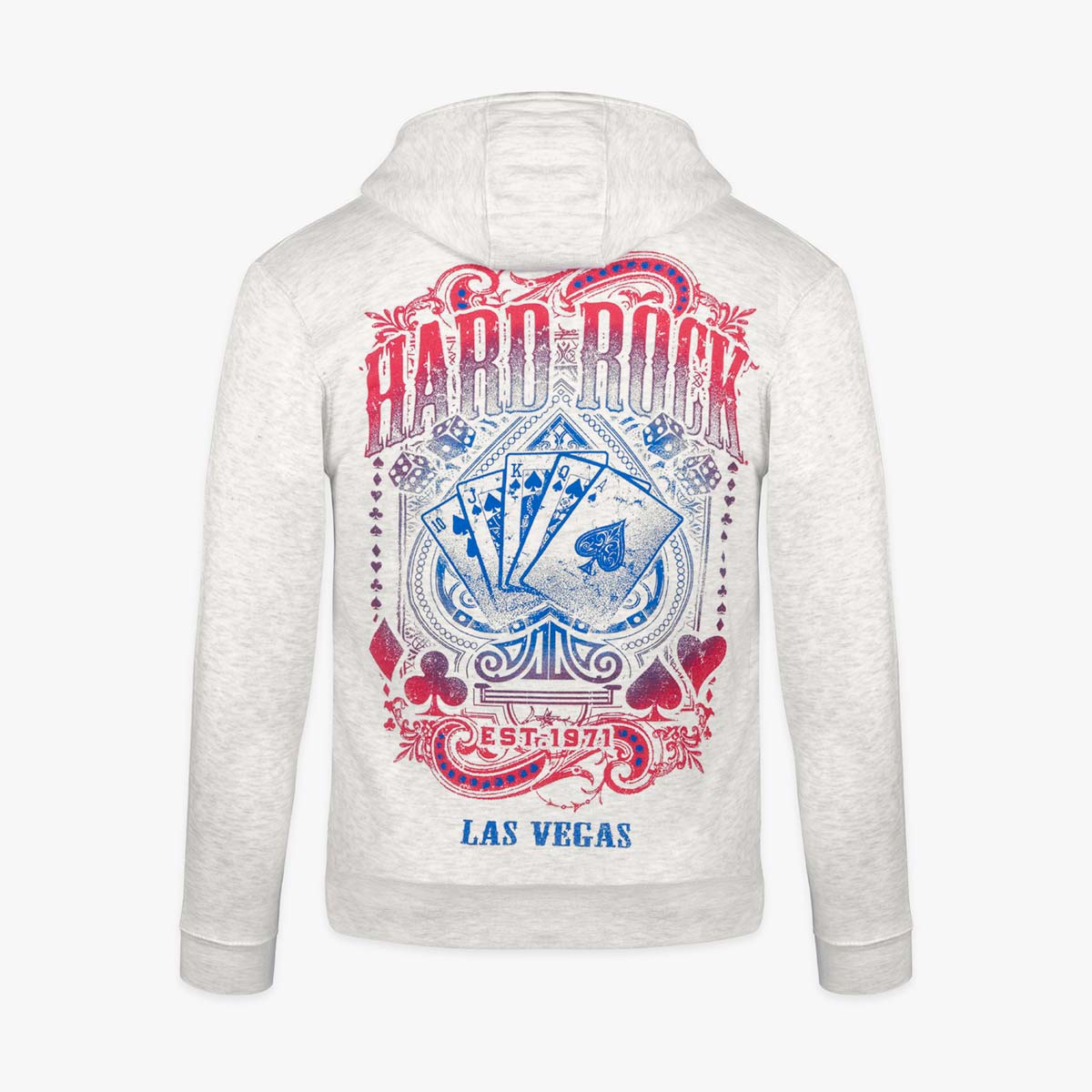 Casino Spade Oatmeal Heather Zip Hoodie image number 2