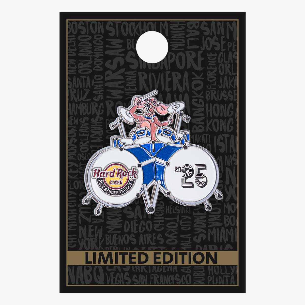 Limited Edition Piccadilly Circus 3D Drum Pin image number 2