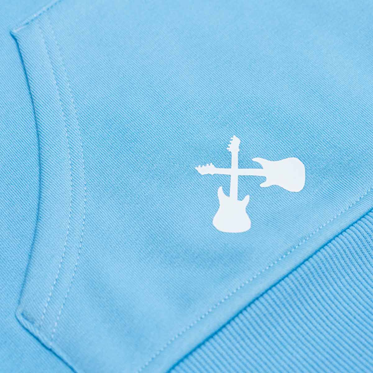 Cross Guitars Asana Half-Zip Hoodie in Summer Sky image number 6