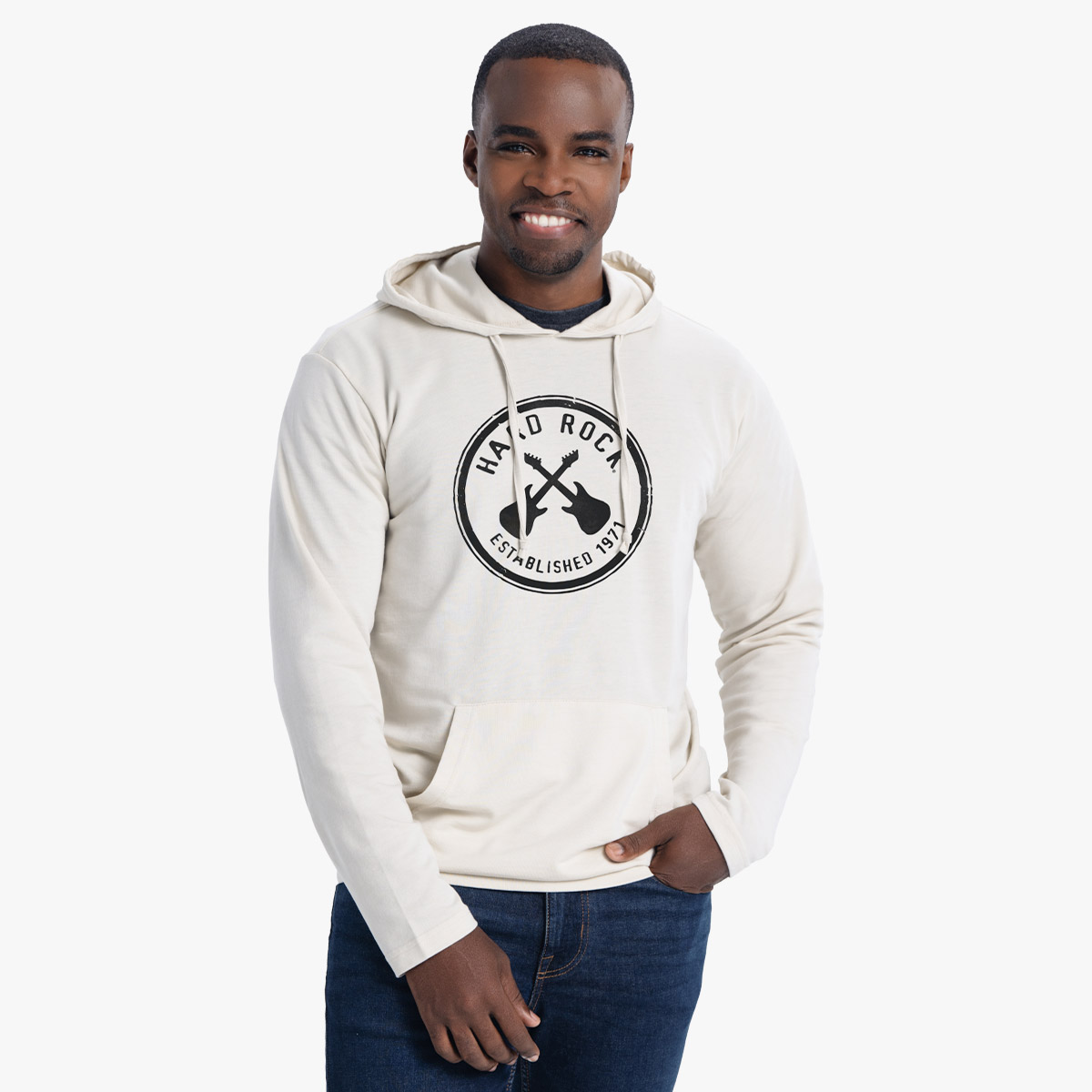 Cross Guitars Harbor Hoodie in Oatmeal White image number 1