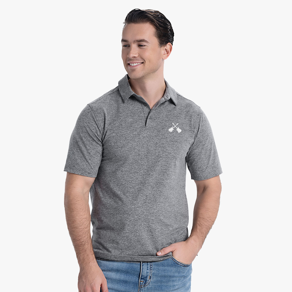 Cross Guitars Velocity Polo in Static Grey image number 1