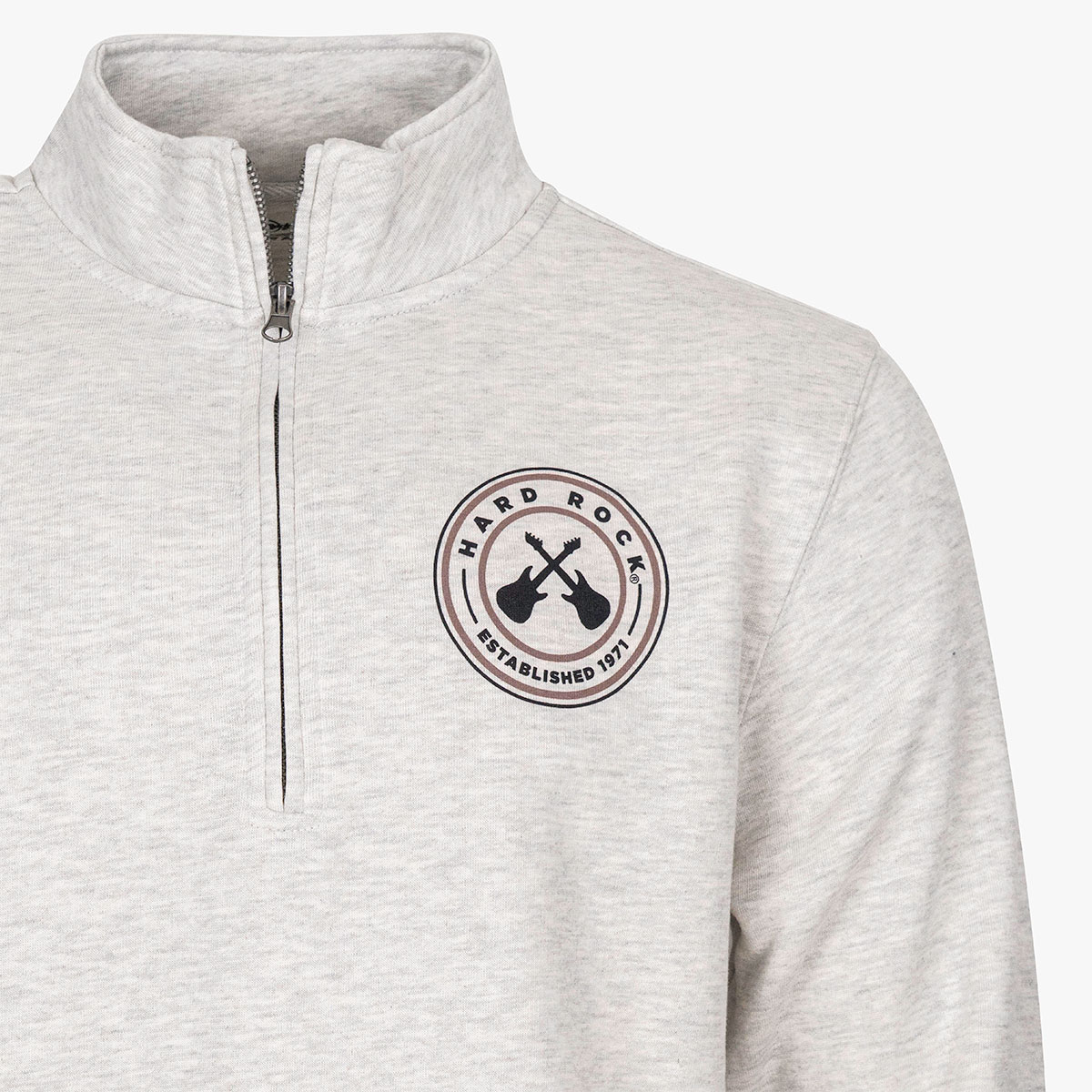 Cross Guitars Vintage Quarter-Zip Jacket in Oatmeal Heather image number 4