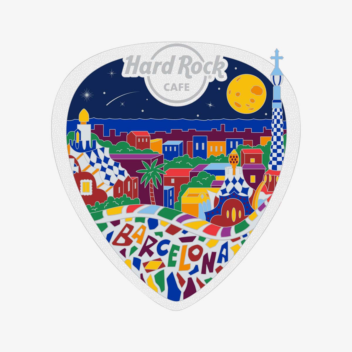 Limited Edition Barcelona Magic Summer Night Pin image number 1