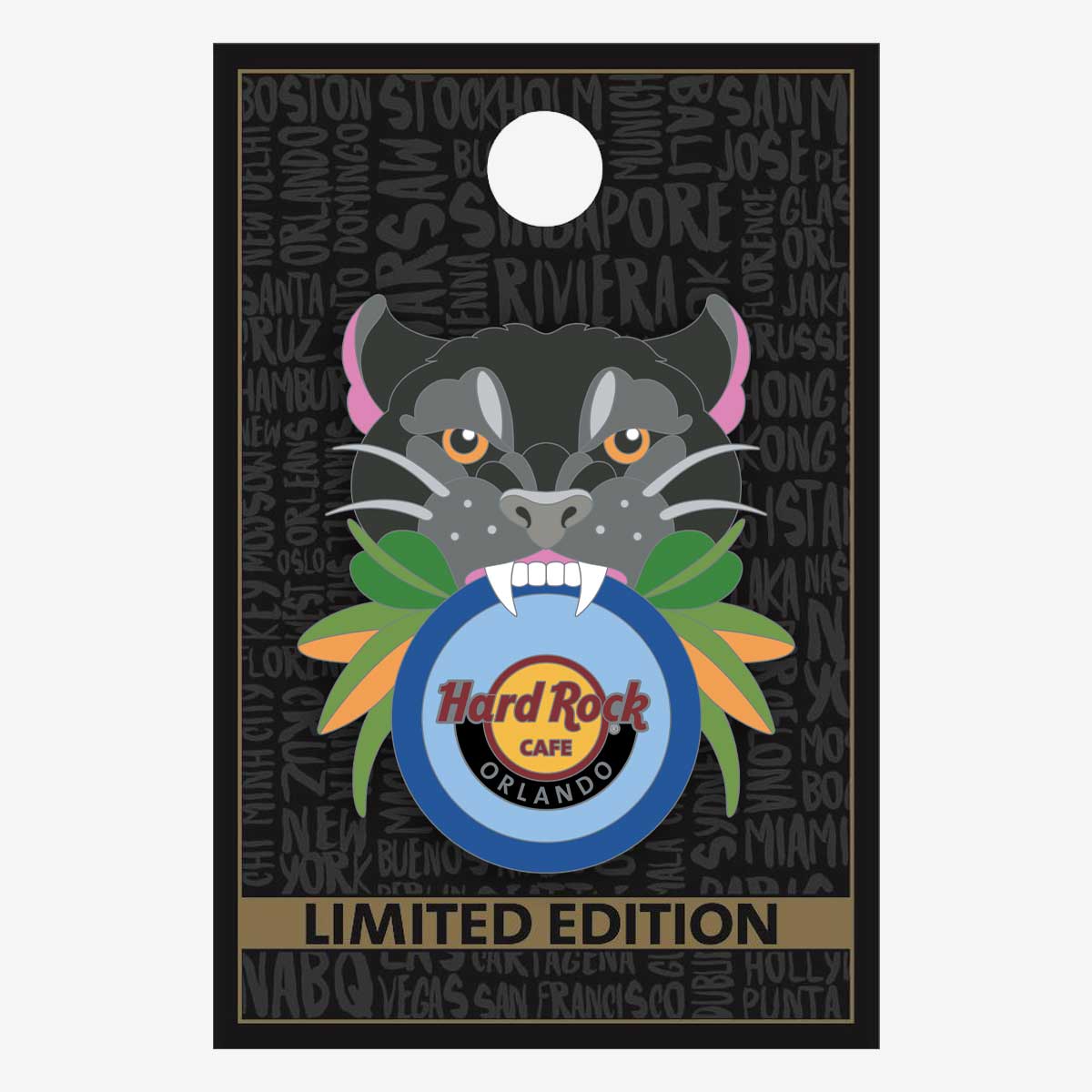 Limited Edition Orlando Neo Traditional Panther Pin image number 2