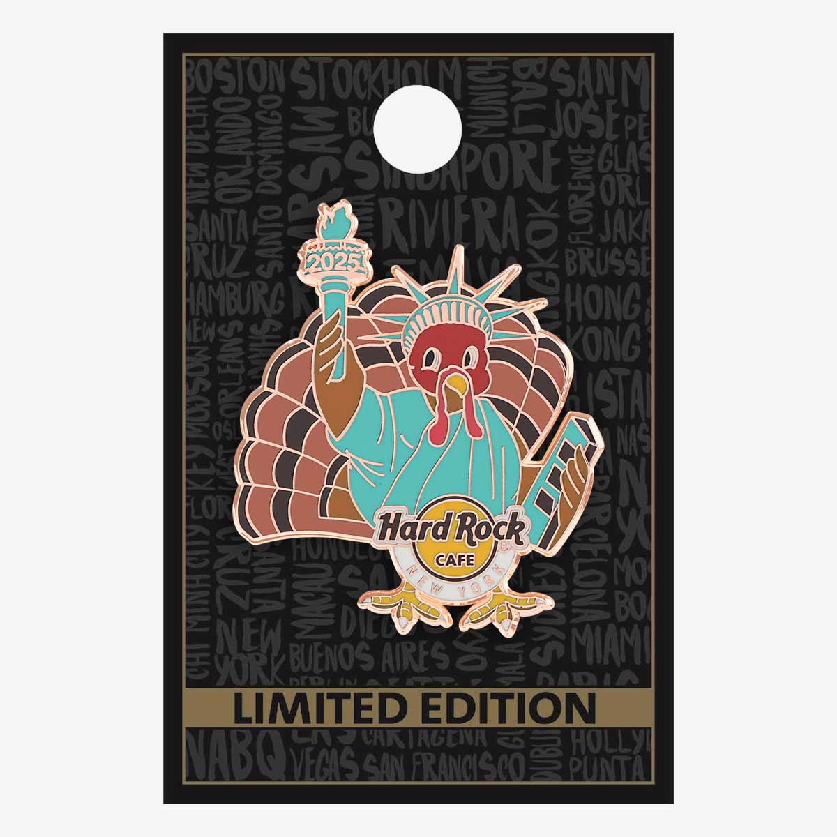 Limited Edition New York City Turkey Liberty Pin image number 2