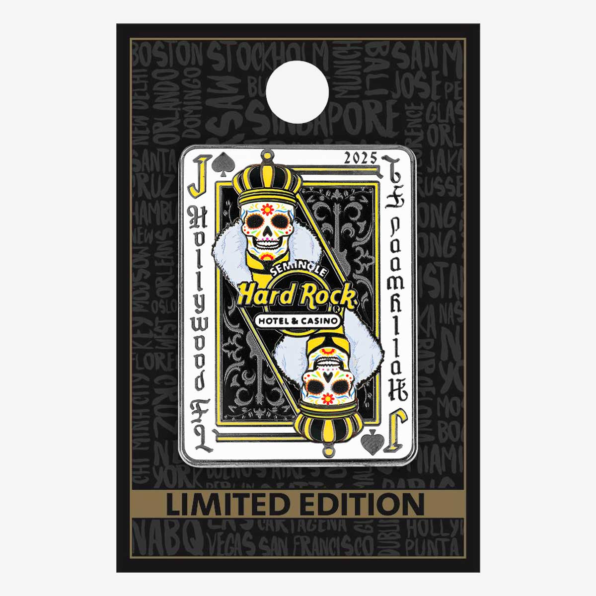 Limited Edition Hollywood, FL Sugar Skull 2025 Pin image number 2