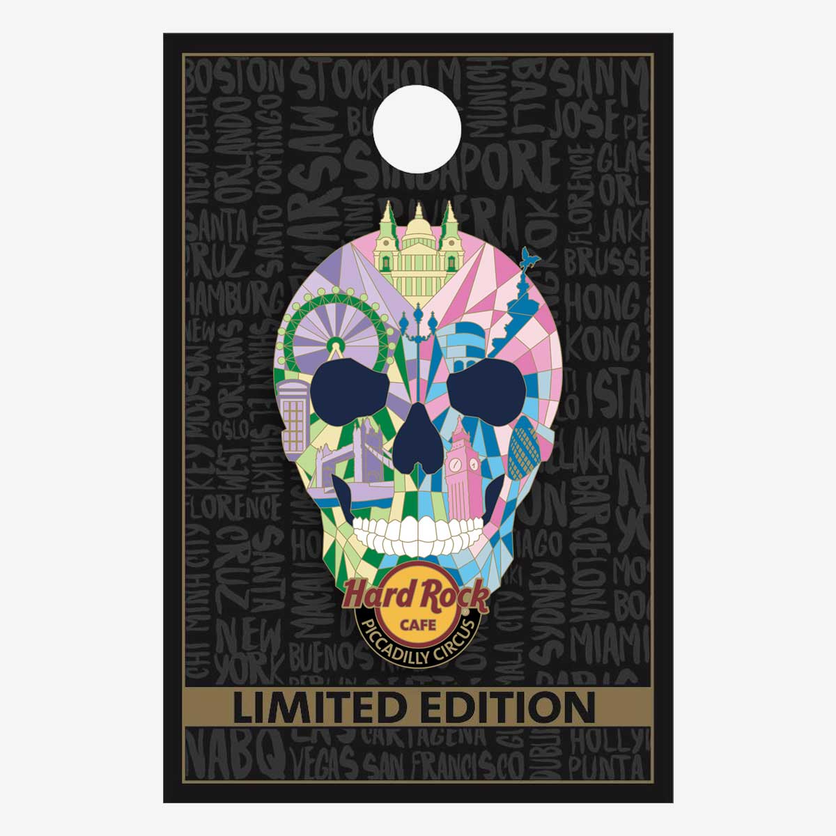 Limited Edition Piccadilly Circus Iso Skull Pin image number 2