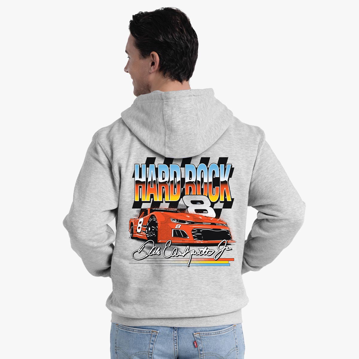 Dale Earnhardt Jr. Chrome Zip Hoodie in Gray image number 5