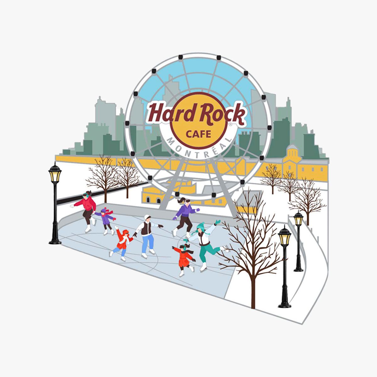 Online Exclusive Montreal Ferris Wheel Pin image number 1