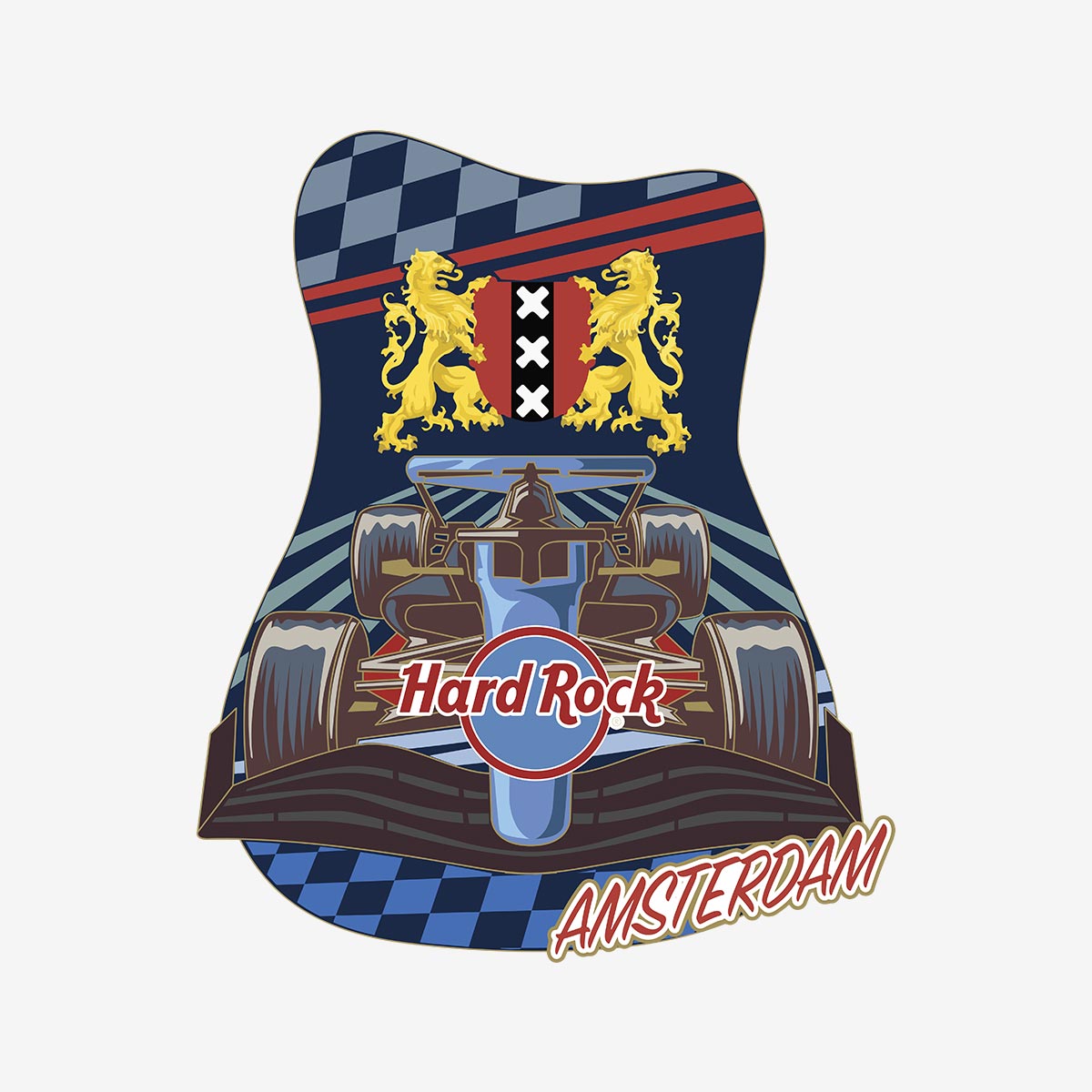 Limited Edition Amsterdam Racing Pin image number 1