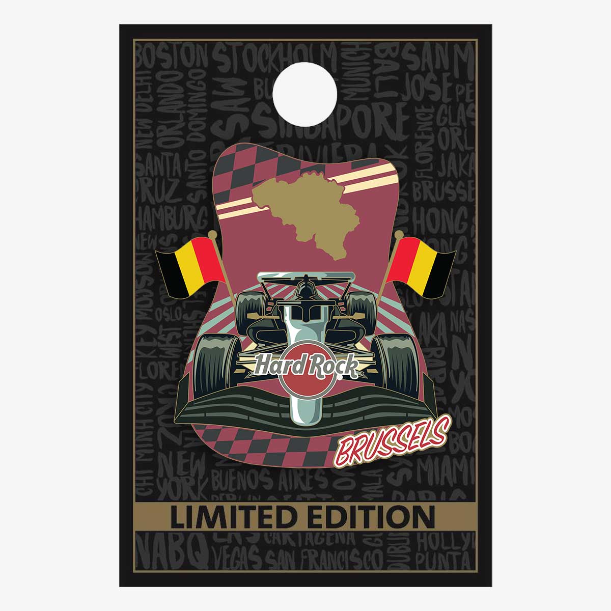 Limited Edition Brussels Racing Pin image number 2