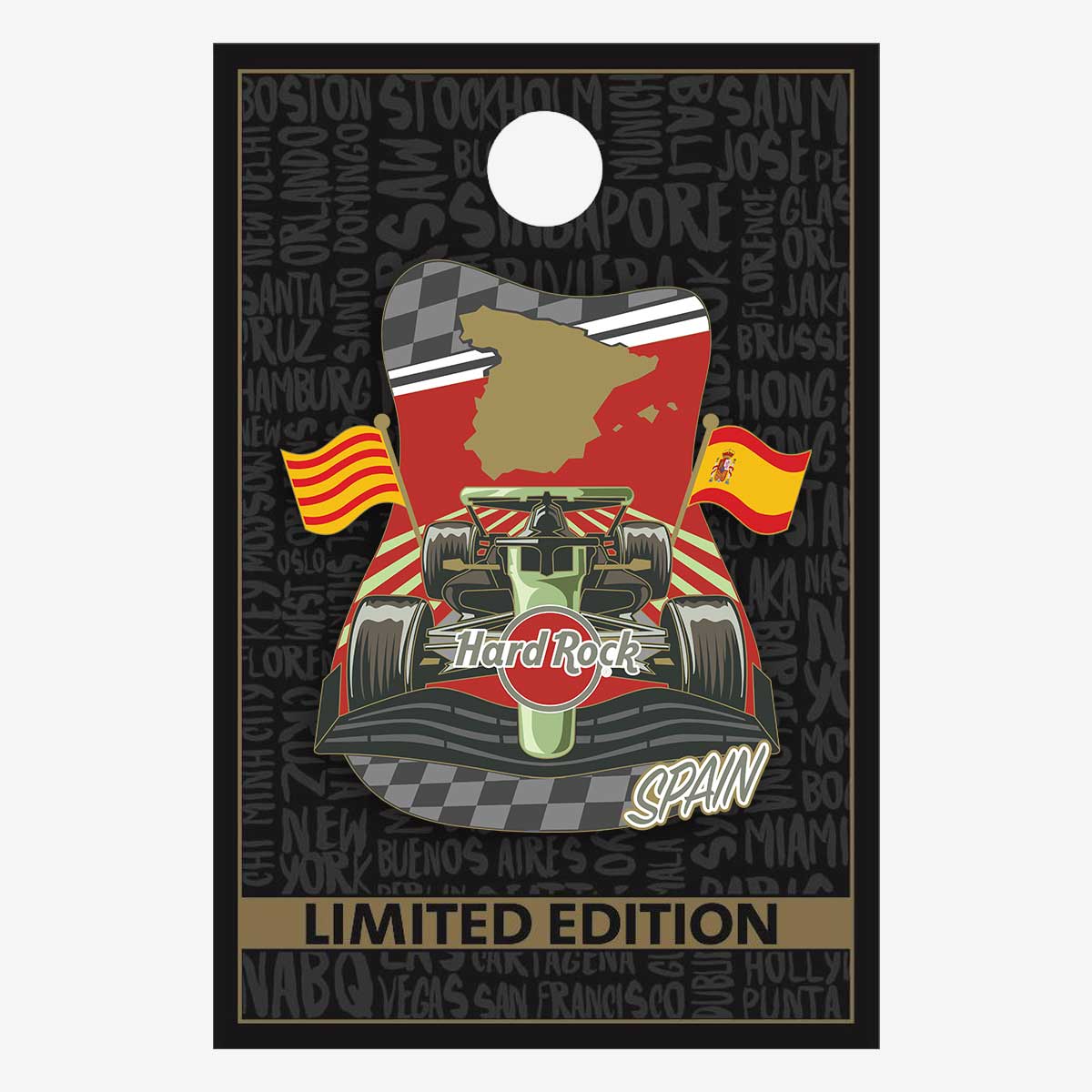 Limited Edition Spain Racing Pin image number 2