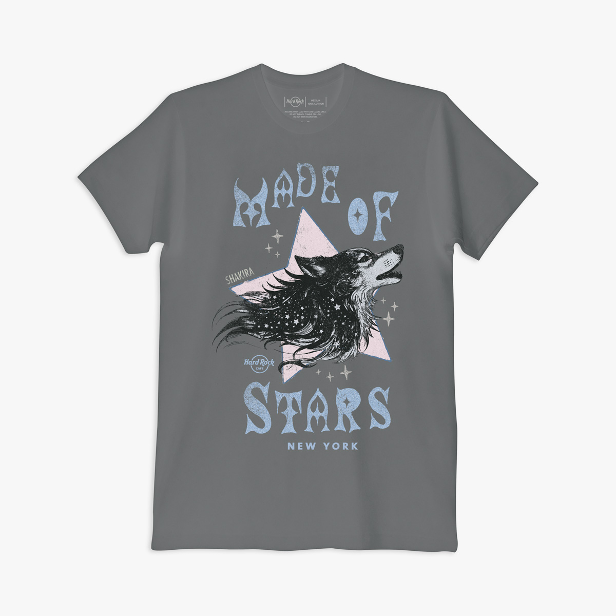 Shakira Star Wolf Tee in Charcoal Gray image number 1