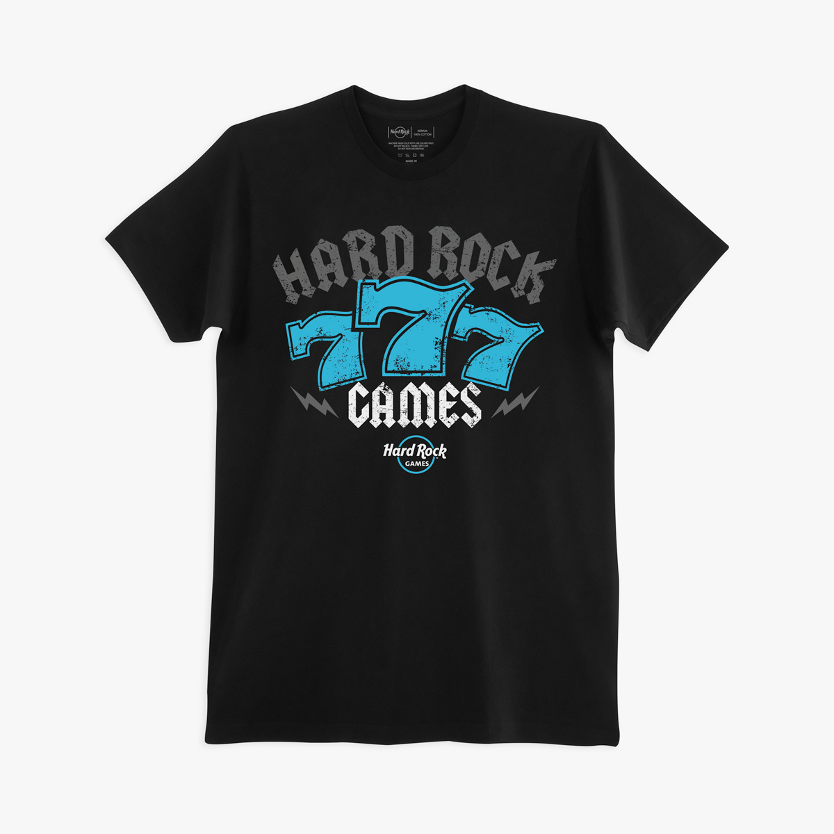 Hard Rock Games  Lucky Seven Tee in Black image number 1