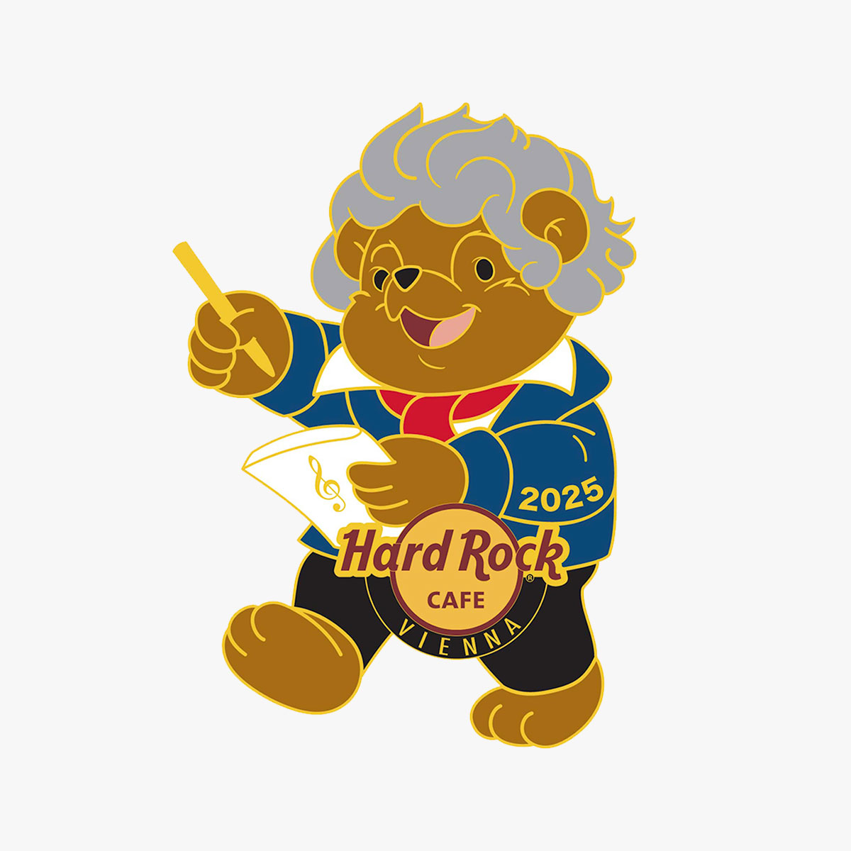 Online Exclusive Limited Edition Vienna Bearthoven Pin image number 1