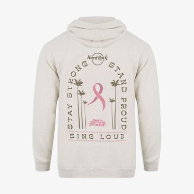 Pinktober 2025 Unisex Pullover Fleece Hoodie in Natural Heather