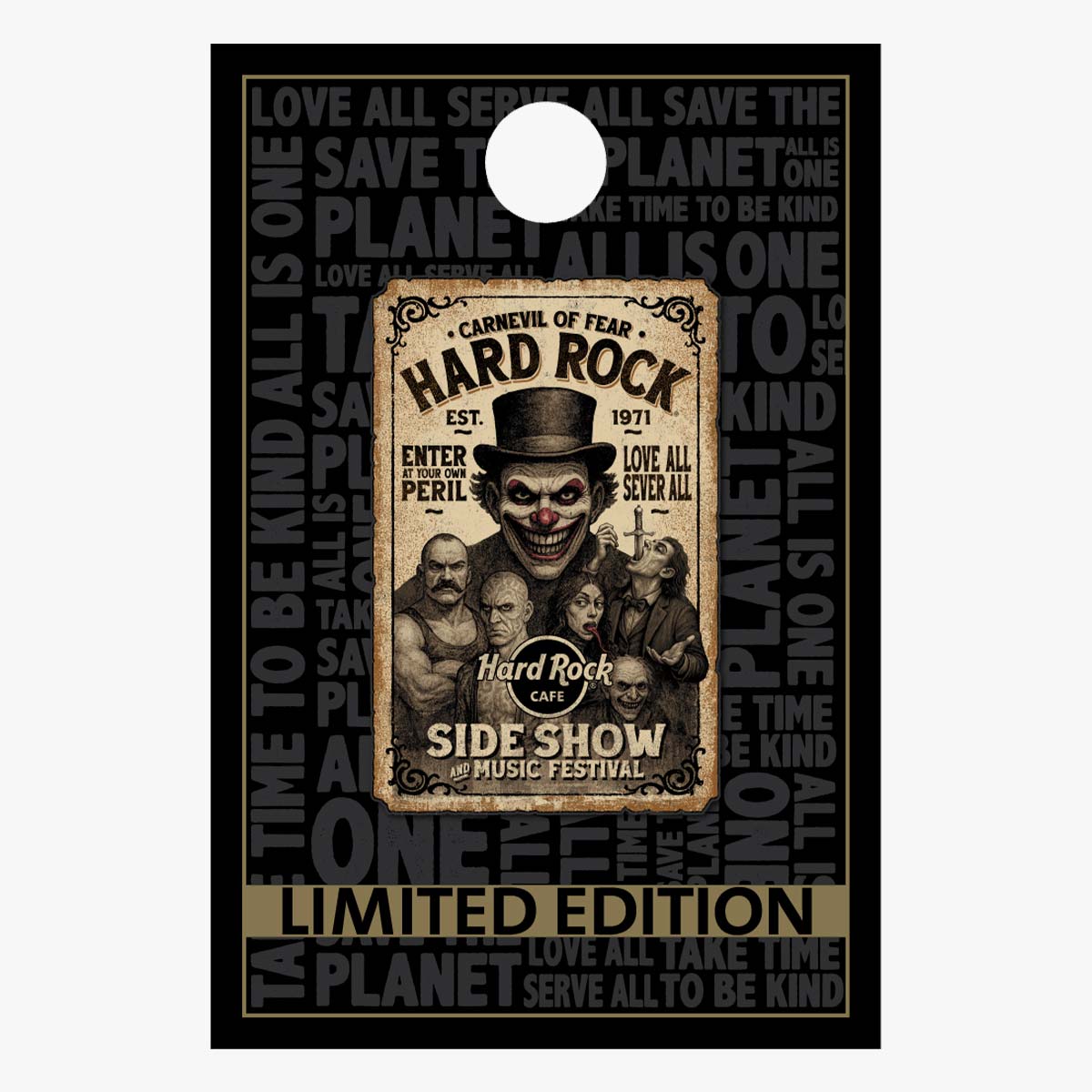 Limited Edition Halloween Side Show Poster Pin image number 2