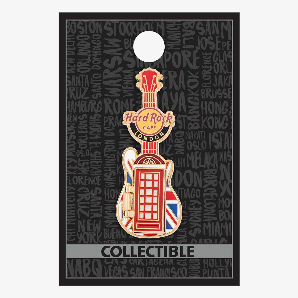 London Hinged Phone Booth Guitar Pin image number 2