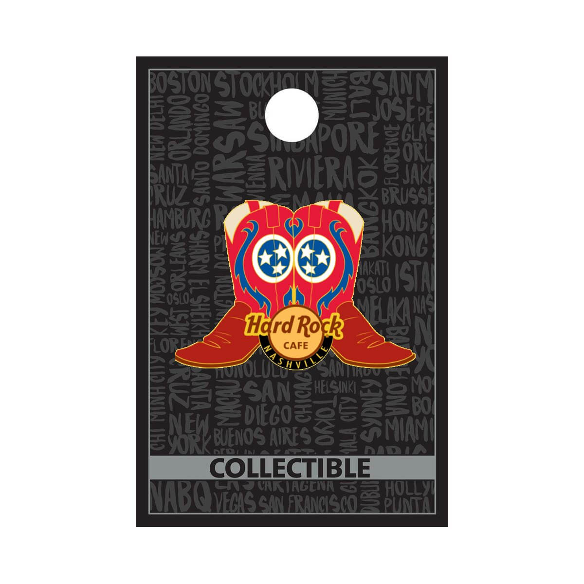 Nashville Red Boots Pin image number 1